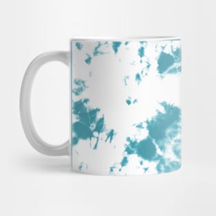 Lagoon blue and white Deep Ocean - Tie-Dye Shibori Texture Mug